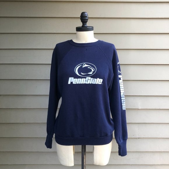 Vintage 80s Penn State Crewneck Crew Neck Sweatshirt Pullover Signal USA S/M - Picture 8 of 17